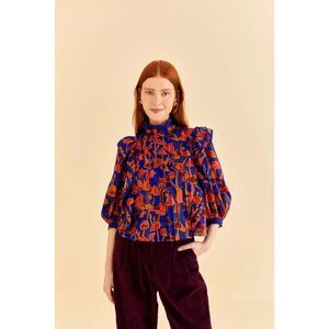 NWOT Farm Rio Mushroom Blouse